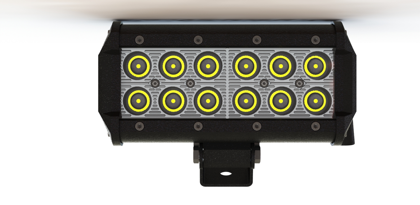 LED条2x6 LED，36W，聚光灯